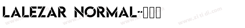 Lalezar Normal字体转换